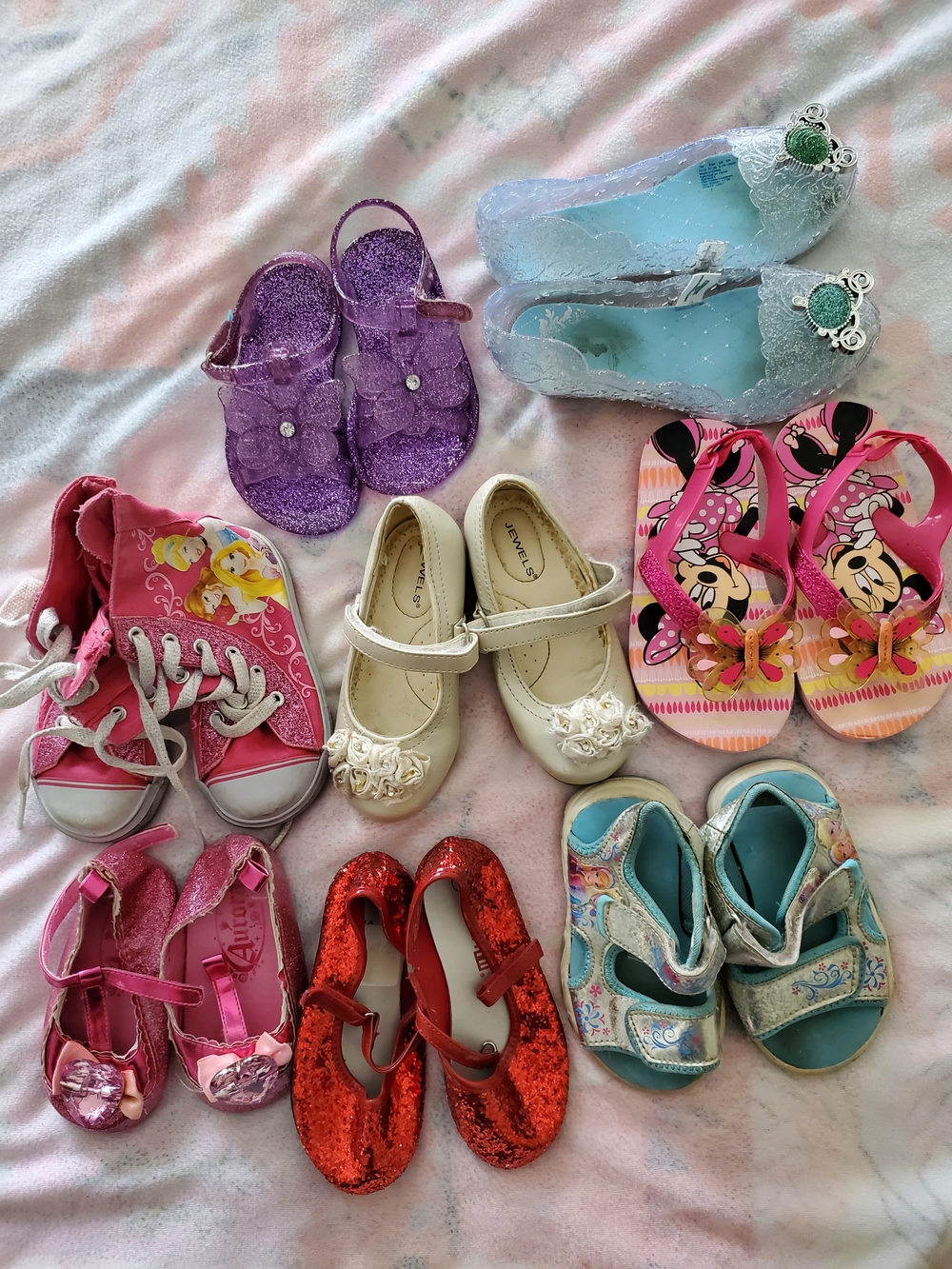 Girls Shoe Bundle Kids Shoes Disney Cinderella Slippers